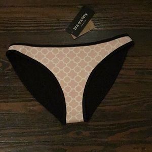 Bra Society NWT pink bikini bottoms m
